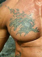 Latino muscle man naked