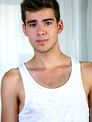 Sexy gay stud first adult session