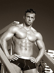 Farm boy from Texas bares his muscled body