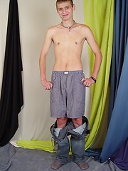 Nude teen boy model Onix poses