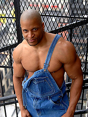 Ebony bodybuilder Doug Towers