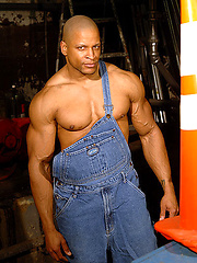 Ebony bodybuilder Doug Towers