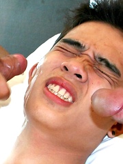 Asian Twink Gets Fucked & Receives a Cum Facial