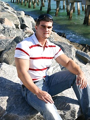 Latin man Alain Lamas outdoors