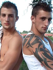 Gay boy twins masturbating together