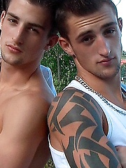 Gay boy twins masturbating together