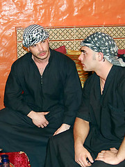 Arab-themed scene with Tomyhawk and Adrian Toledo