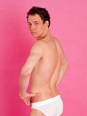 Straight Alex Newman showing his big dick first-time