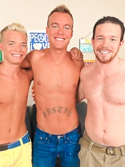 Guys group jerking