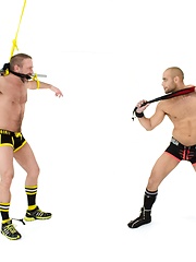 Bound Jocks - Leo Forte Flogs Dirk Caber