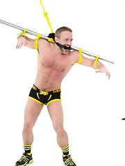 Bound Jocks - Leo Forte Flogs Dirk Caber