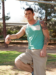 Greg Jameson shoots his load