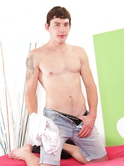 Cutey Corey is 22 years old and lives in Prague. Corey's sexy tats - smooth, lean body and fat ...
